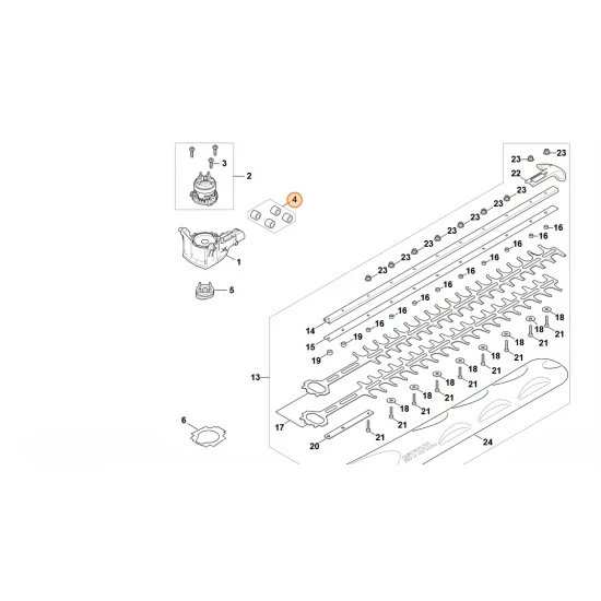STIHL  Zestaw RINGPUFFER HA07 007 1000